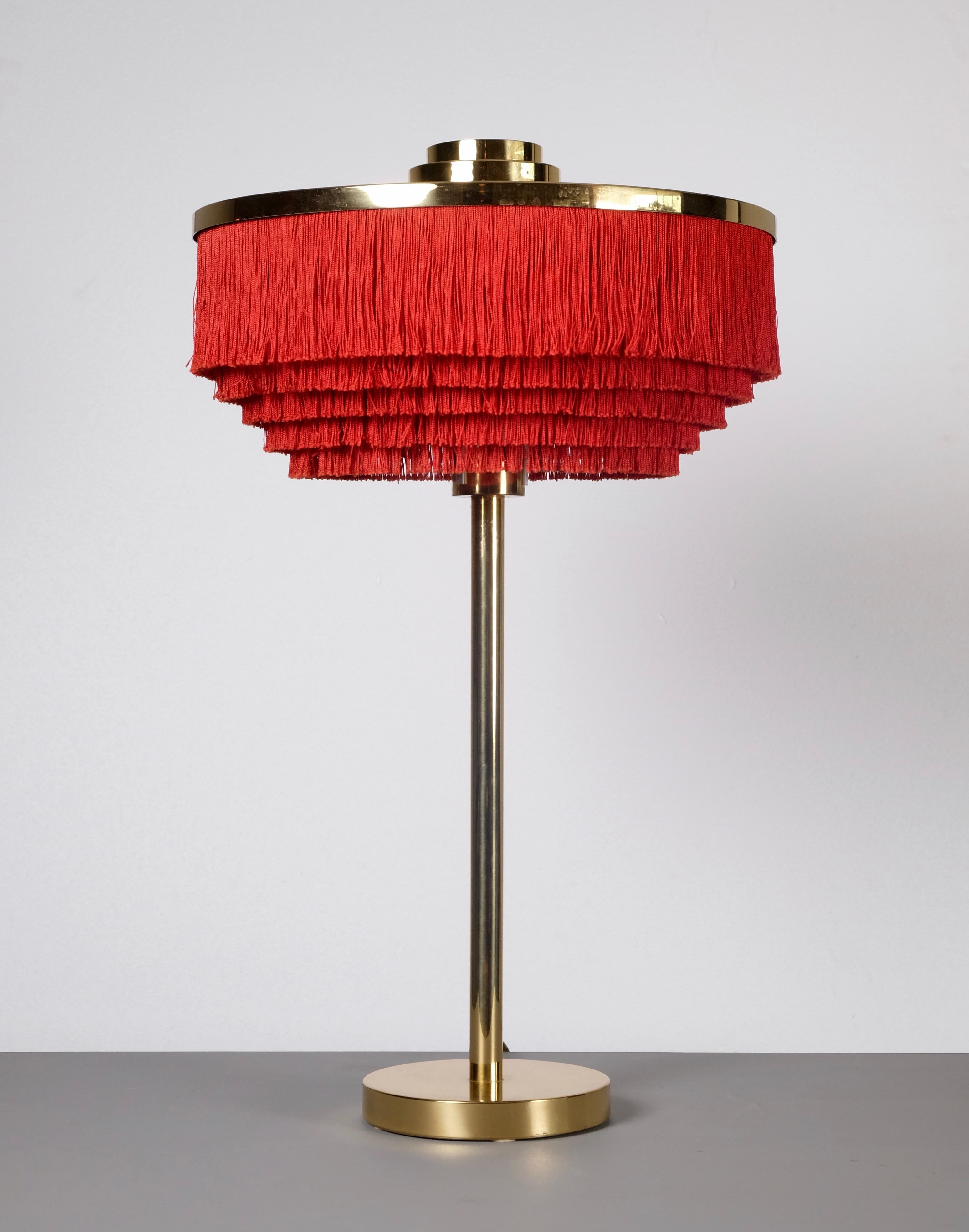 Swedish Hans-Agne Jakobsson Model B-138 Brass Table Lamp, 1960s For Sale