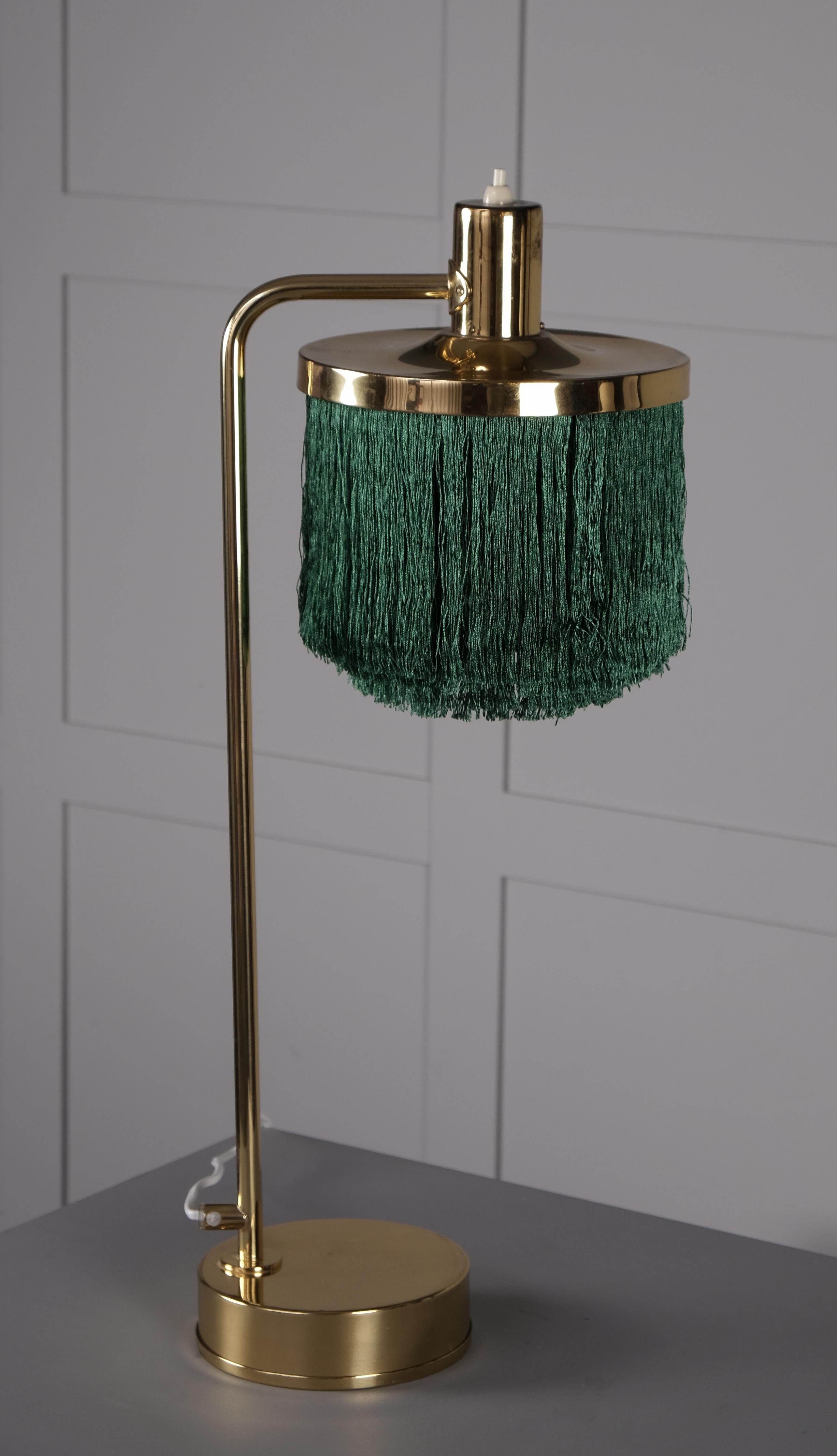 Scandinavian Modern Hans-Agne Jakobsson Model B-140 Brass Table Lamp, 1960s For Sale