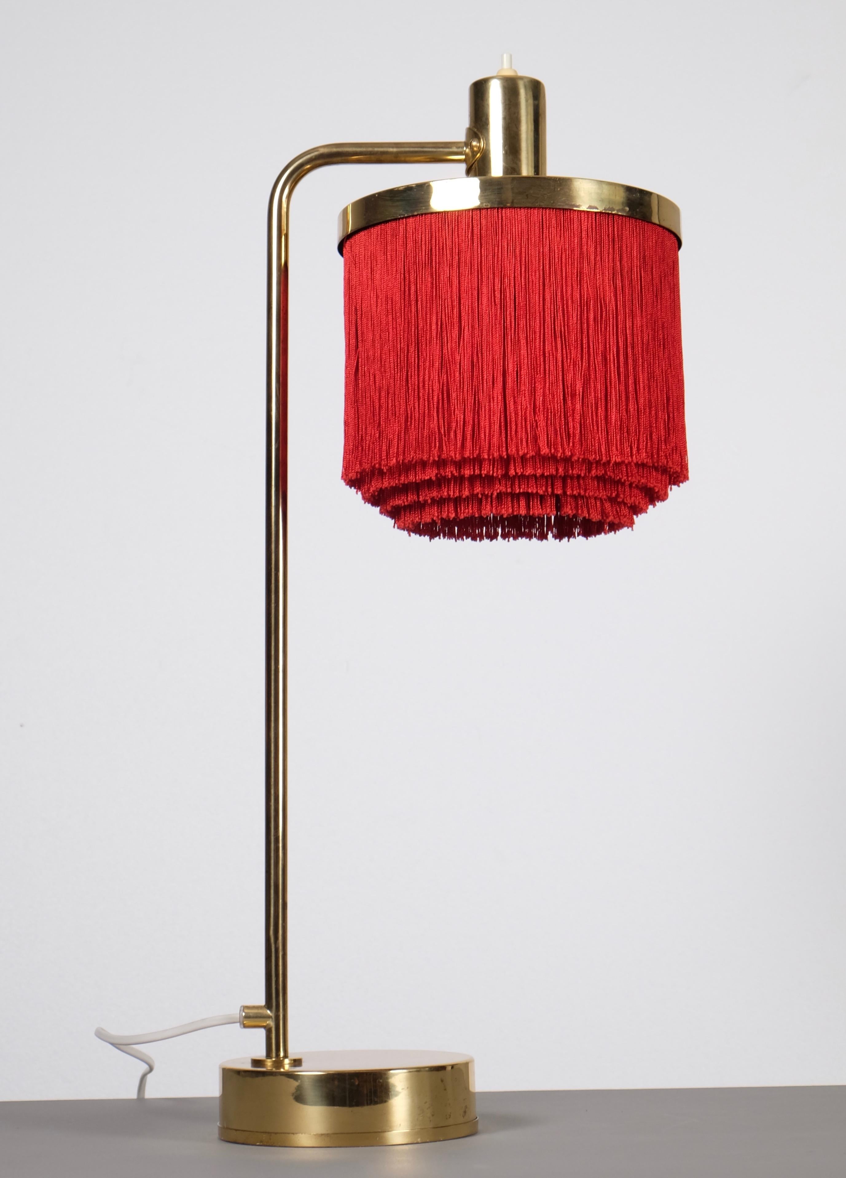 Mid-20th Century Hans-Agne Jakobsson Model B-140 Brass Table Lamp, 1960s For Sale
