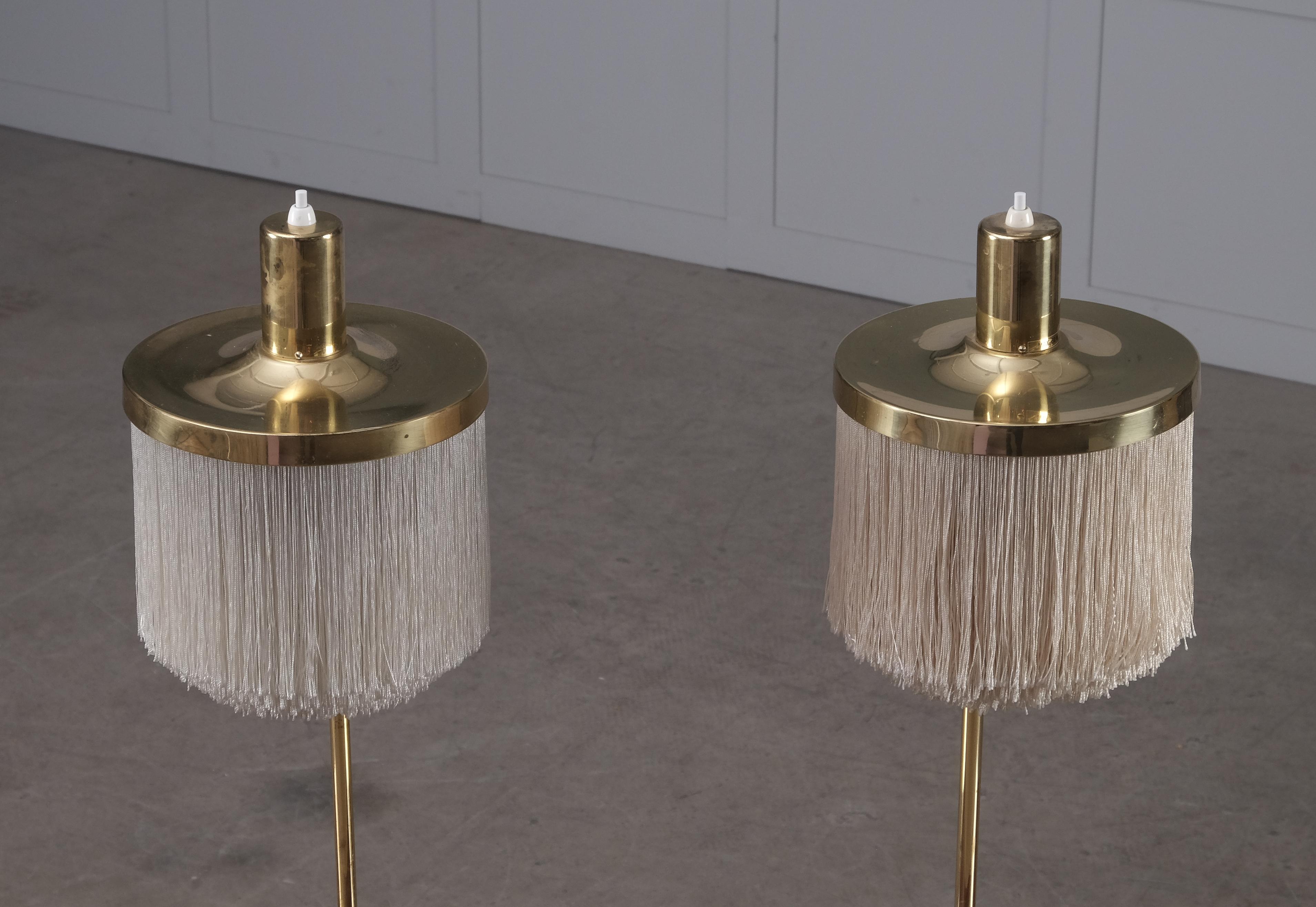 Hans-Agne Jakobsson Model B-140 Brass Table Lamps, 1960s 2