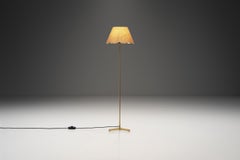 Hans-Agne Jakobsson Model "G93" Brass Floor Lamp, Sweden 1950s