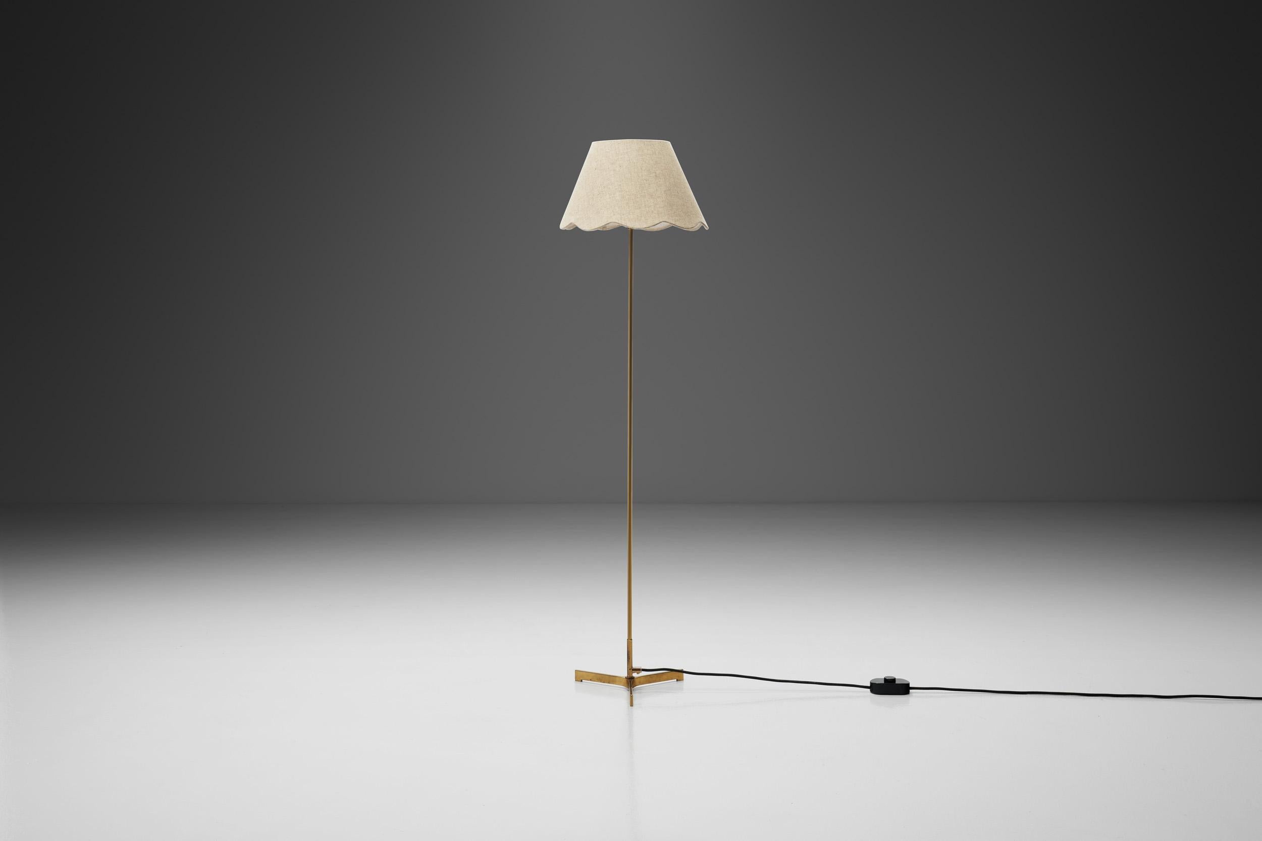 Laiton Lampadaire en laiton modèle 