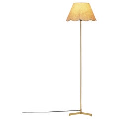 Hans-Agne Jakobsson Modell „G93“ Stehlampe aus Messing, Schweden 1950er Jahre