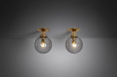 Hans-Agne Jakobsson Model "T-472" Ceiling Lamps for Markaryd, Sweden, 1960s