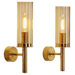 Vintage Hans-Agne Jakobsson Model "V169/1" Wall Sconces for Markaryd, Sweden 1960s