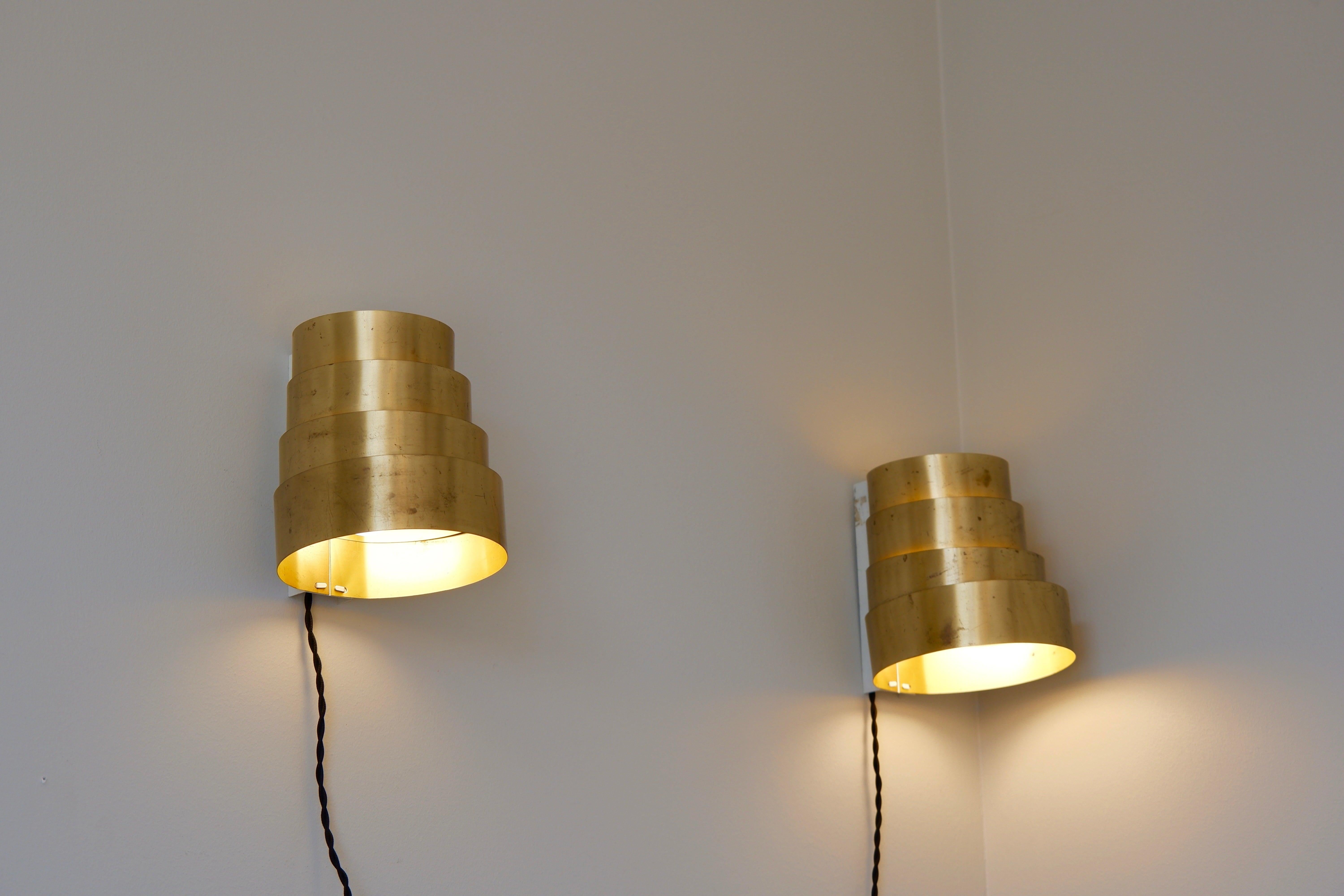Hans Agne Jakobsson model V312 in brass circa 1960, Sweden. For Sale 3