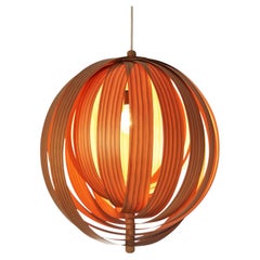 Hans Agne-Jakobsson Moon Pendant Lamp in Pine Veneer Slats