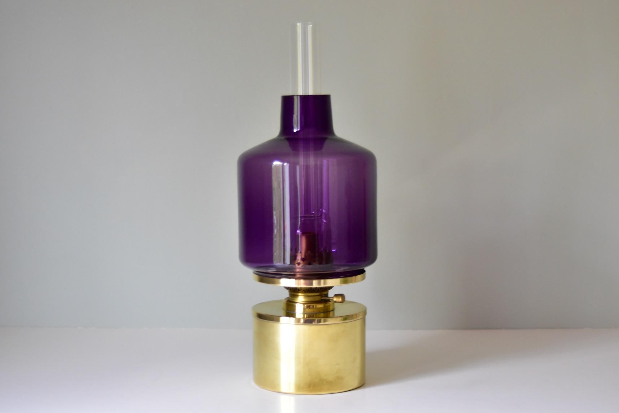 Hans Agne Jakobsson Oil Lamp Markaryd Sweden, 1950s Typ L47 6