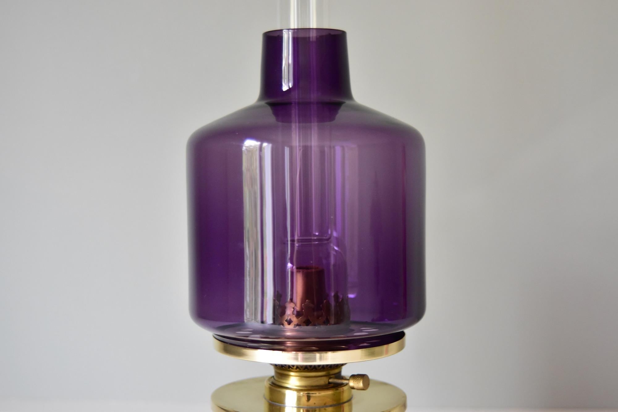 Mid-Century Modern Hans Agne Jakobsson Oil Lamp Markaryd Sweden, 1950s Typ L47