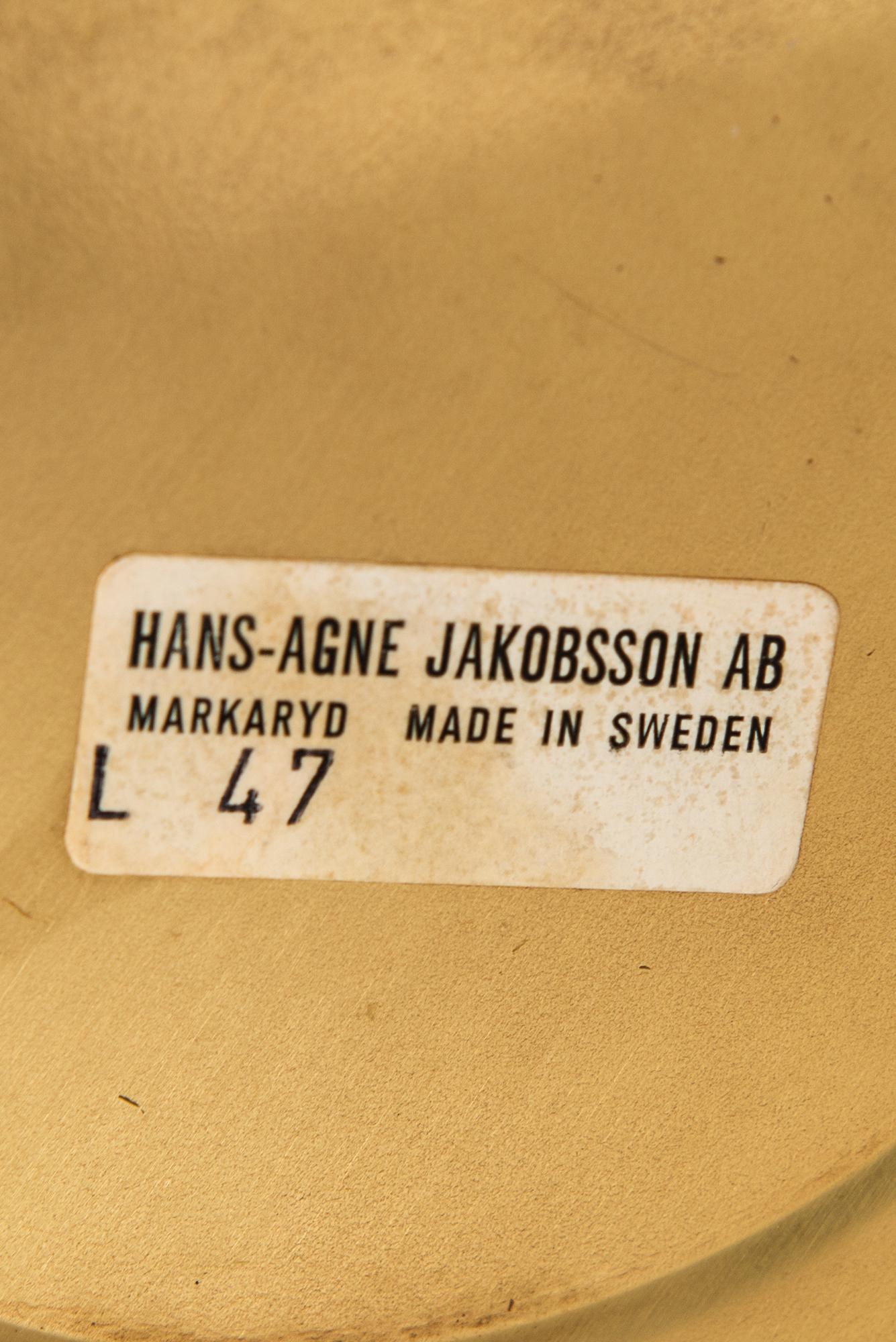 Mid-20th Century Hans-Agne Jakobsson Oil Lamp Model L-47 by Hans-Agne Jakobsson in Sweden