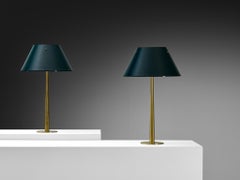 Hans-Agne Jakobsson, coppia di lampade da tavolo “B-105” in ottone