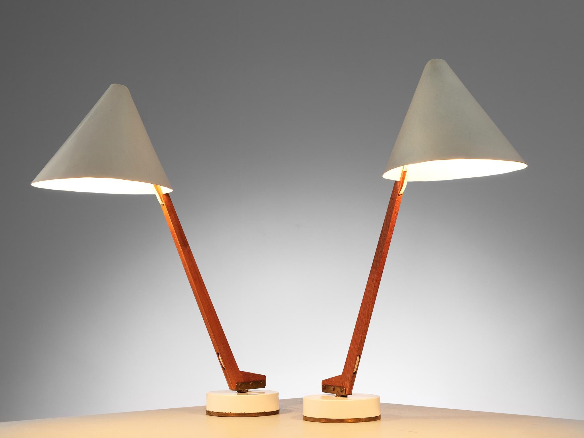 Swedish Hans Agne Jakobsson Pair of 'B54' Table Lamps, circa 1955