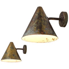 Hans-Agne Jakobsson Pair of Wall Lights in Copper