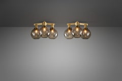 Hans-Agne Jakobsson "Pastoral 376-3" Ceiling Lights, Sweden 1960s