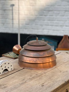 Hans Agne Jakobsson Patinated Copper suspension, Sweden, 1960s