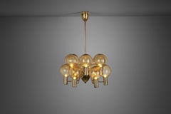 Hans-Agne Jakobsson "Patricia T372/12" Chandelier for Markaryd, Sweden 1960s