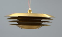 Hans Agne Jakobsson pendant light brass Sweden 60s