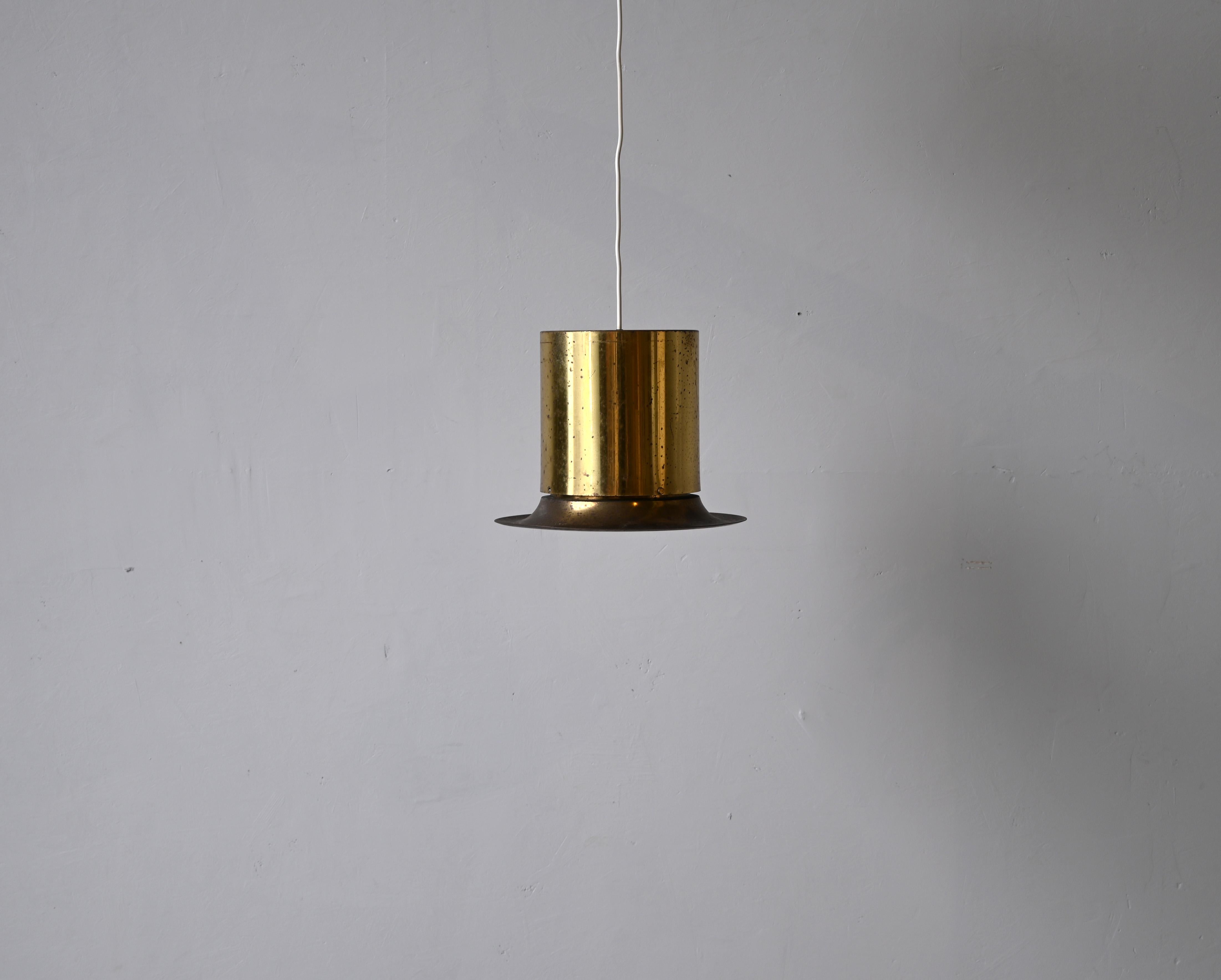 A pendant light, designed by Hans-Agne Jakobsson for his own firm in Markaryd, Sweden. c. 1960s. Labeled.