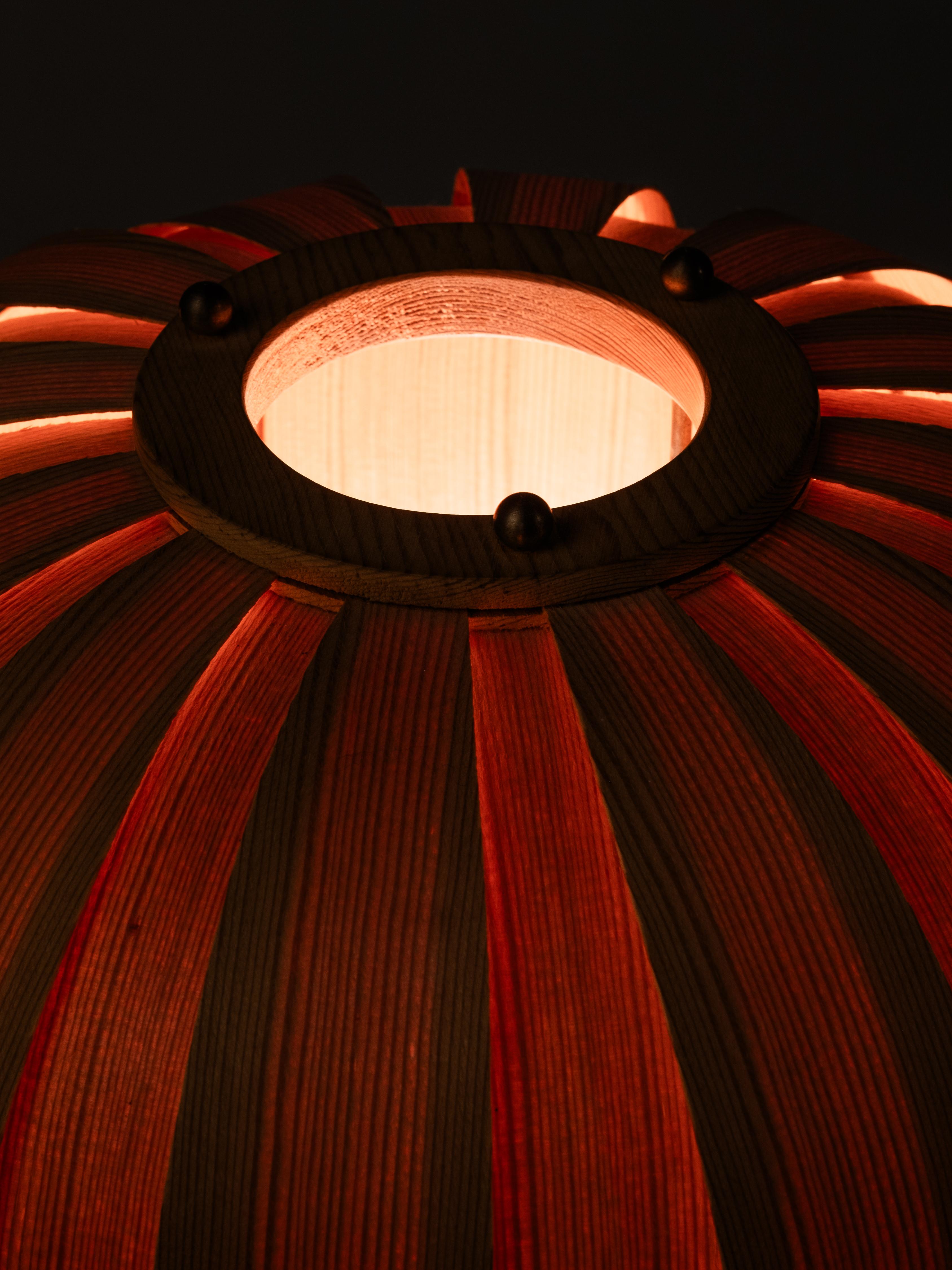 Hans-Agne Jakobsson Pine Bentwood Table Lamp for AB Ellysett, 1960s For Sale 5