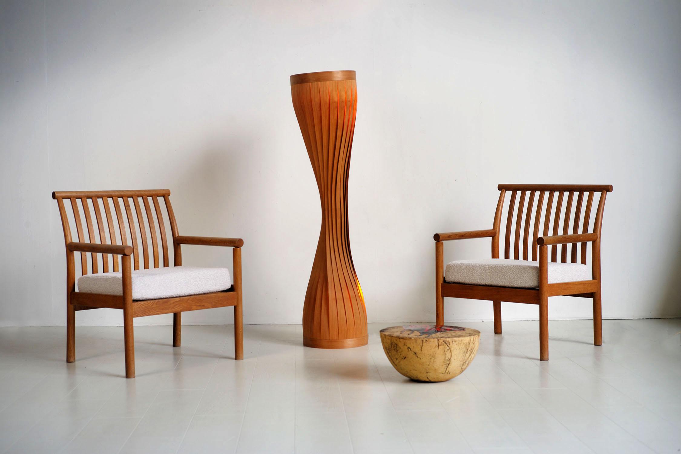 Hans Agne Jakobsson, lampadaire à lattes en pin, Suède 1960 en vente 3