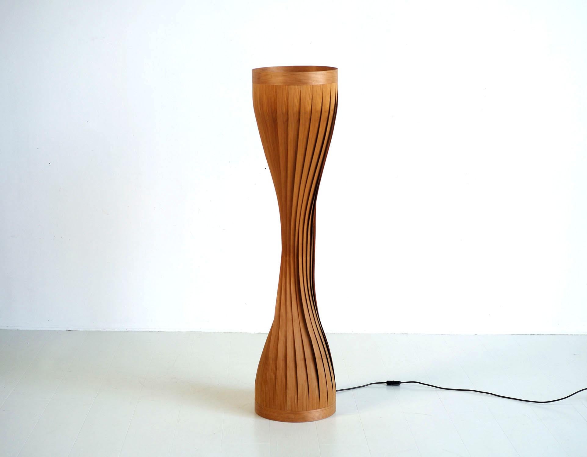 Pin Hans Agne Jakobsson, lampadaire à lattes en pin, Suède 1960 en vente