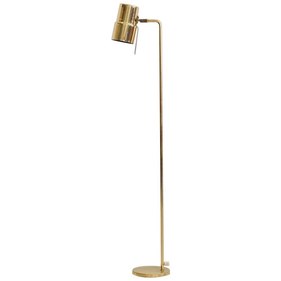 Hans-Agne Jakobsson Polished Brass Floor Lamp