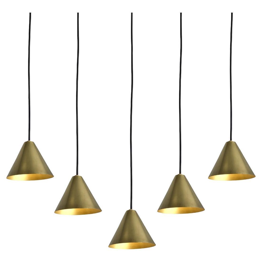Hans-Agne Jakobsson Polished Brass 'Mini-Tratten' Pendant