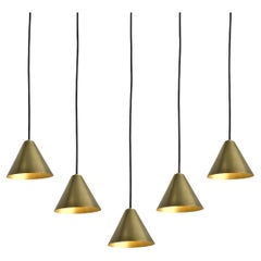 Hans-Agne Jakobsson Polished Brass 'Mini-Tratten' Pendant