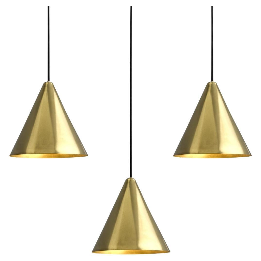 Hans-Agne Jakobsson Polished Brass 'Tratten' Outdoor Pendant