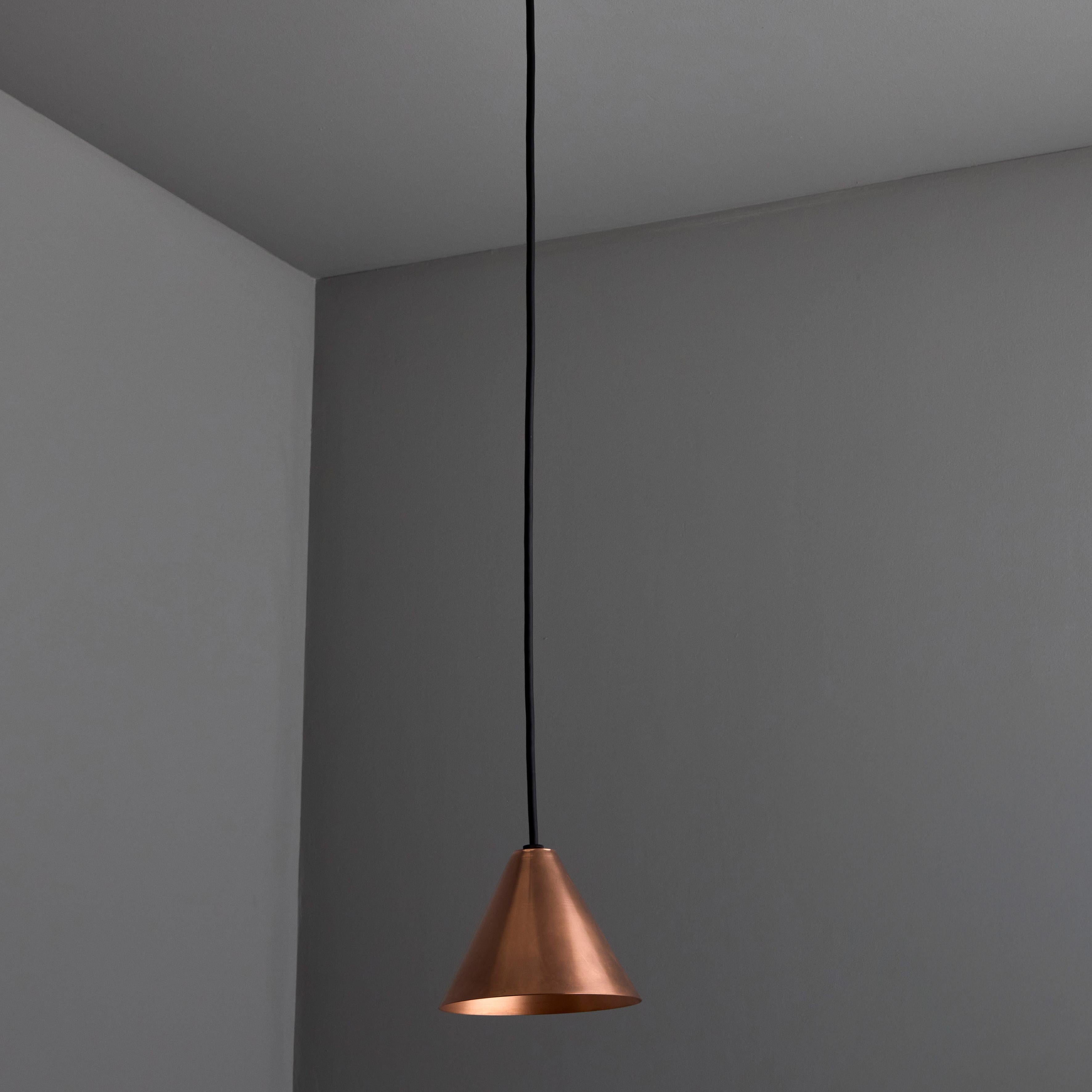 Hans-Agne Jakobsson Polished Copper 'Mini-Tratten' Outdoor Pendant For Sale 6