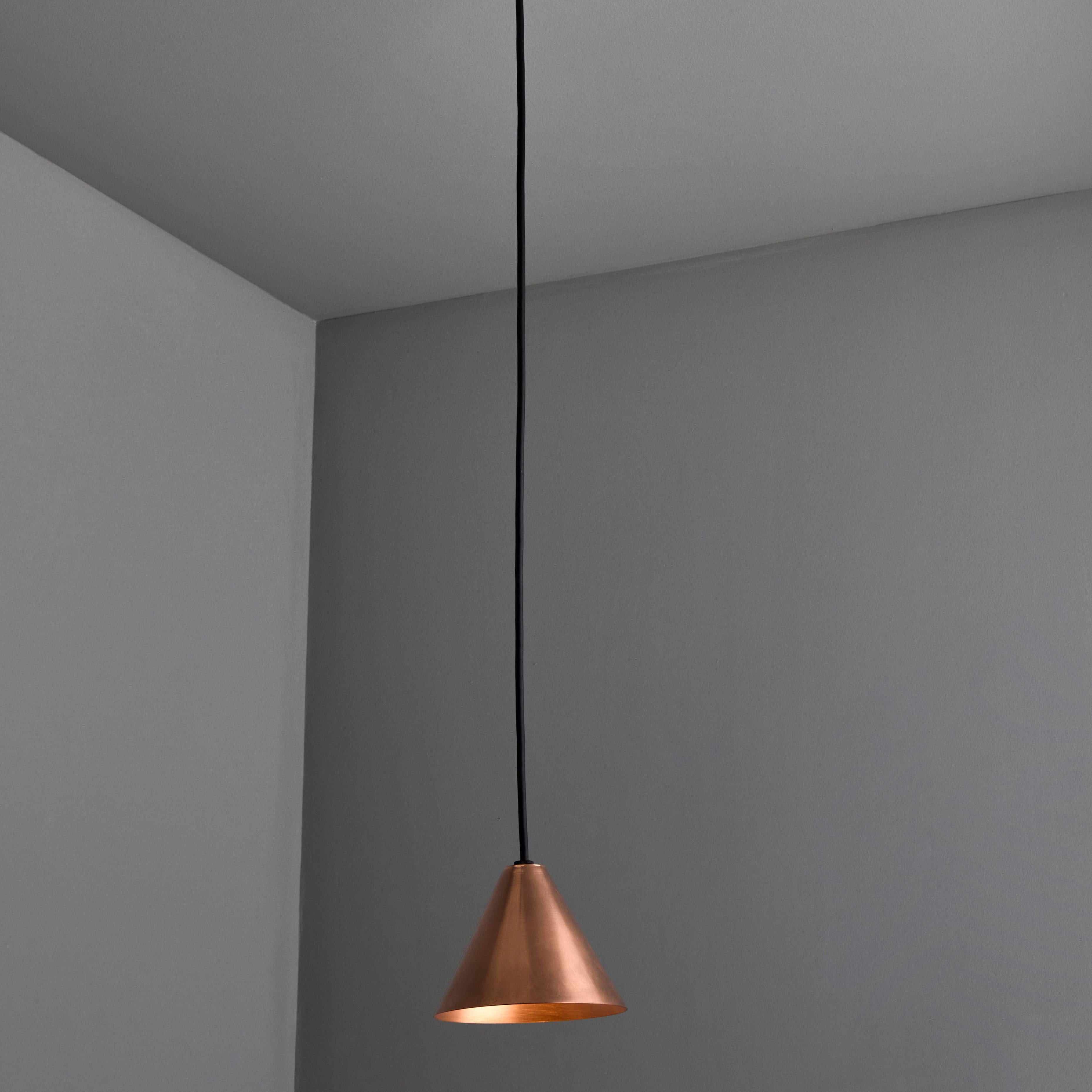 Hans-Agne Jakobsson Polished Copper 'Mini-Tratten' Outdoor Pendant For Sale 7