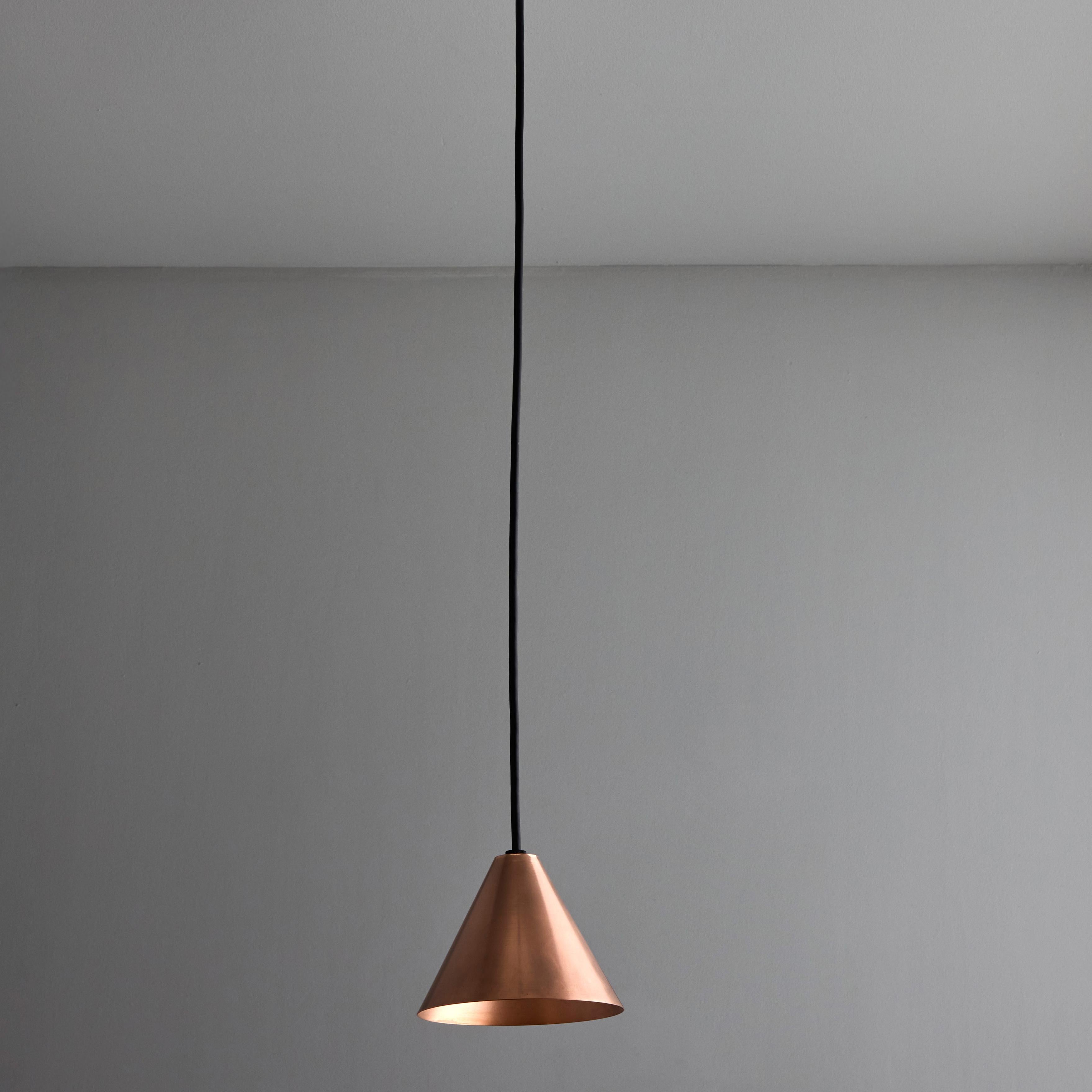Hans-Agne Jakobsson Polished Copper 'Mini-Tratten' Outdoor Pendant

An exclusive made for U.S. and UL listed authorized re-edition of the classic Swedish design from Jakobsson, Executed in raw unlacquered polished copper with a burnished interior