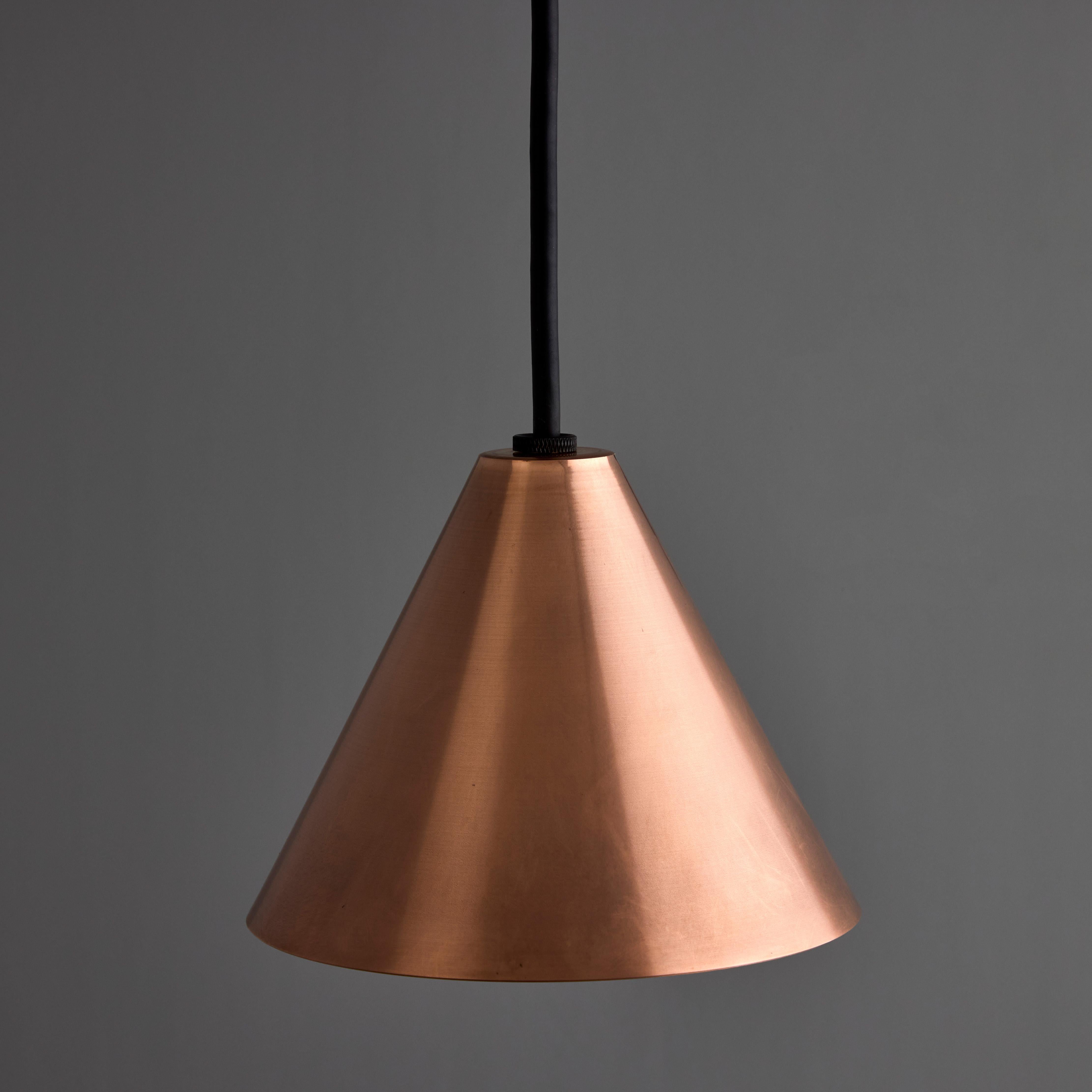 Contemporary Hans-Agne Jakobsson Polished Copper 'Mini-Tratten' Outdoor Pendant For Sale