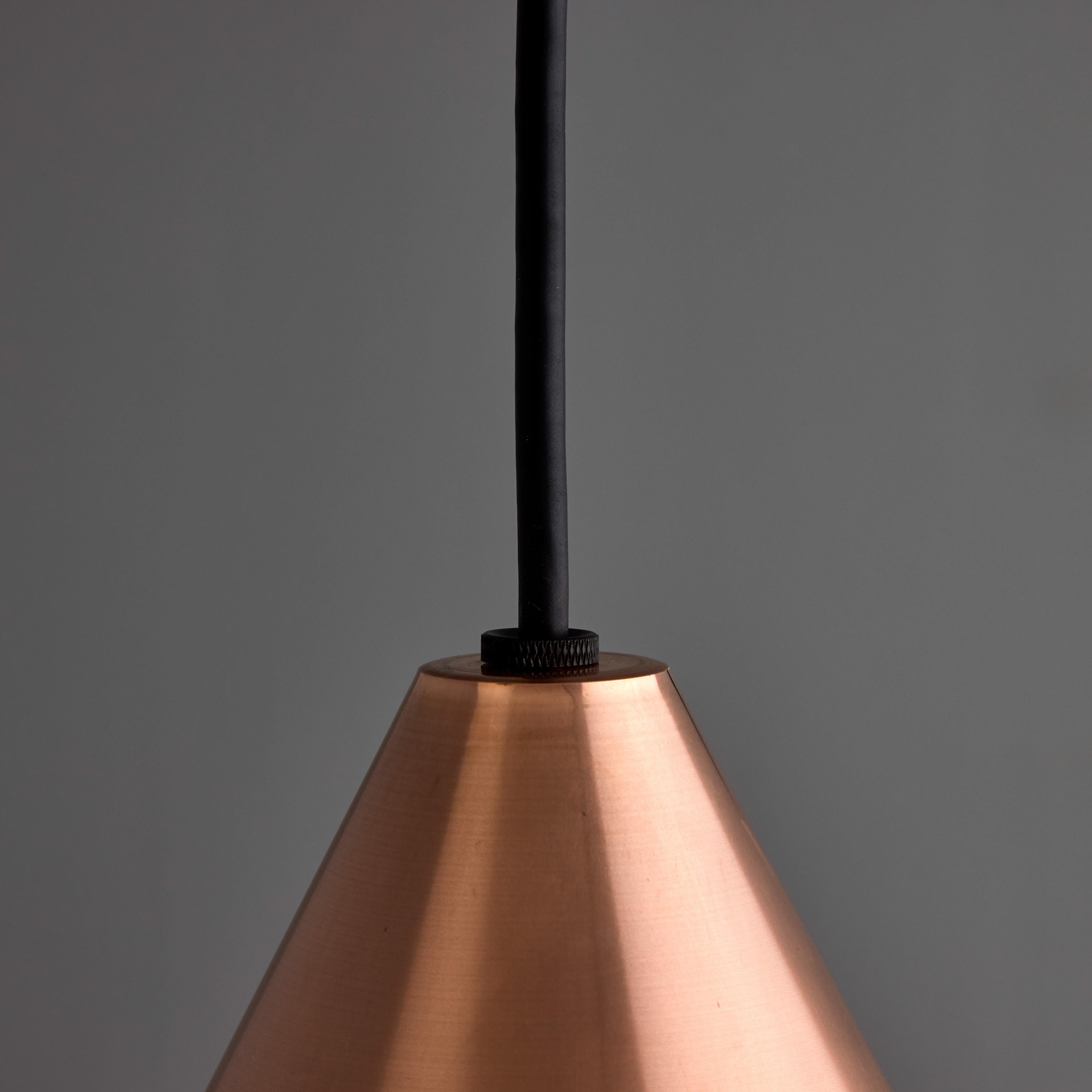 Hans-Agne Jakobsson Polished Copper 'Mini-Tratten' Outdoor Pendant For Sale 1