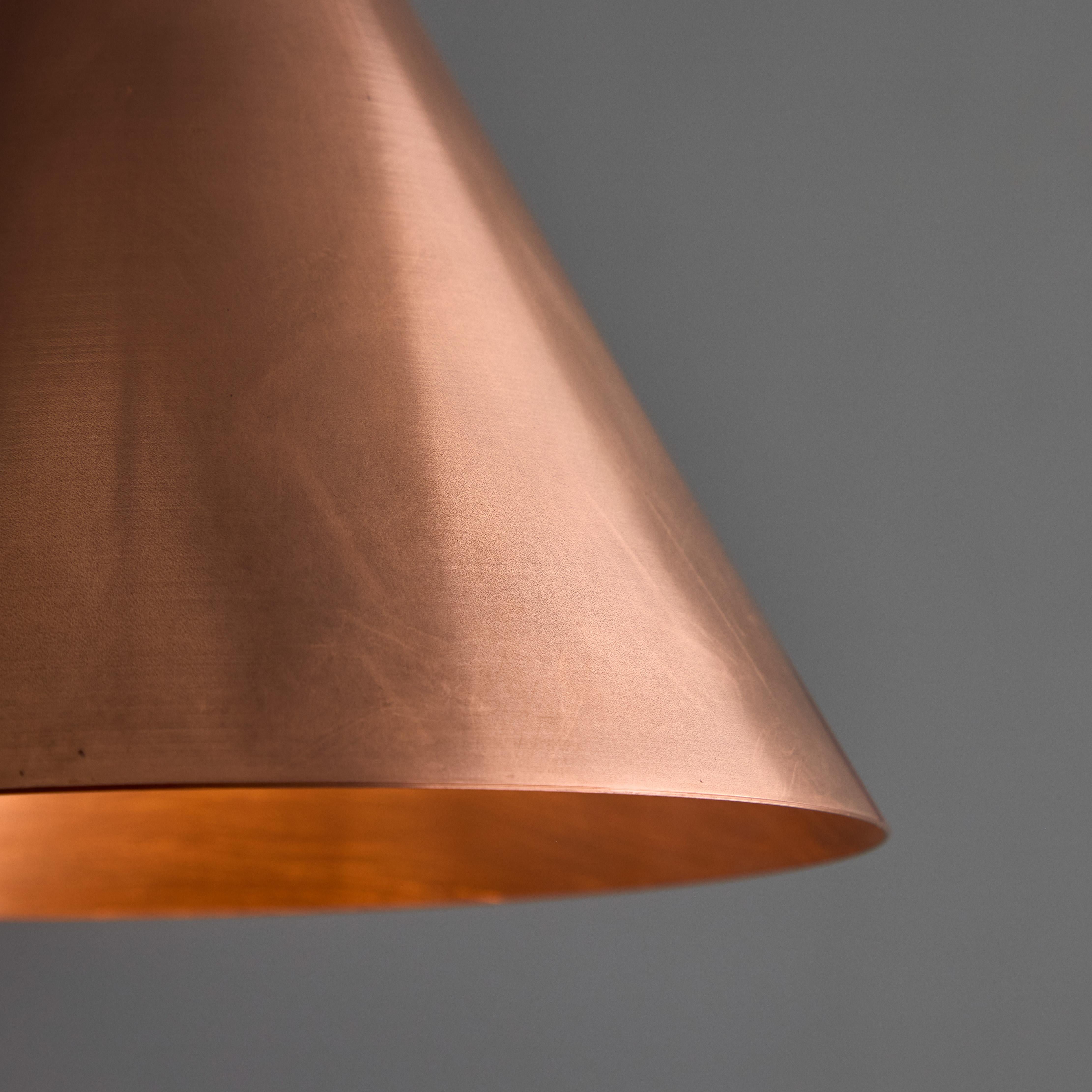 Hans-Agne Jakobsson Polished Copper 'Mini-Tratten' Outdoor Pendant For Sale 2