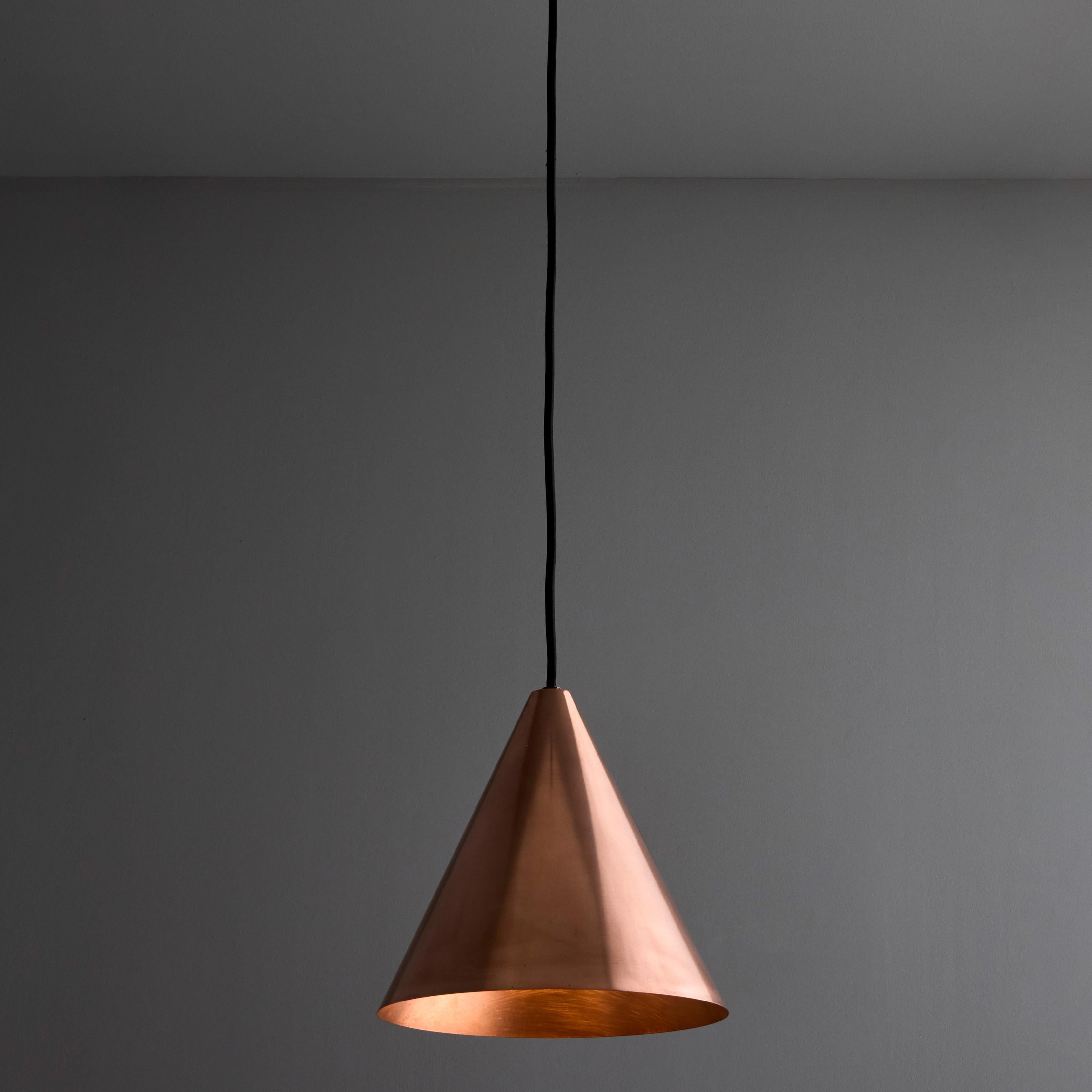 Cuivre Hans-Agne Jakobsson Pendentif d'extérieur Tratten en cuivre poli en vente