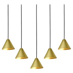 Hans-Agne Jakobsson Raw Brass 'Mini-Tratten' Outdoor Pendant