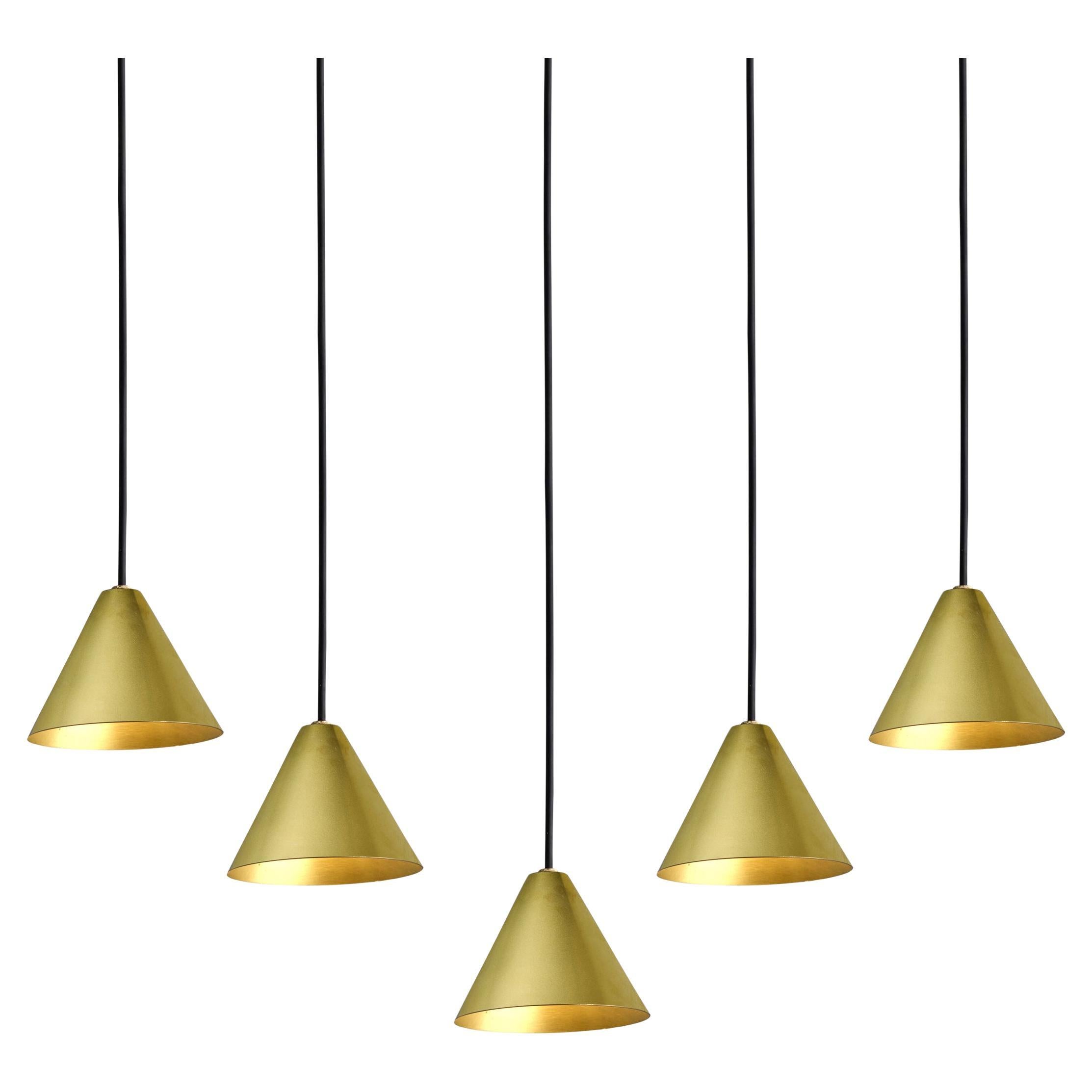 Hans-Agne Jakobsson Raw Brass 'Mini-Tratten' Outdoor Pendant