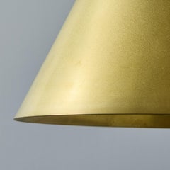 Hans-Agne Jakobsson Raw Brass 'Tratten' Outdoor Pendant