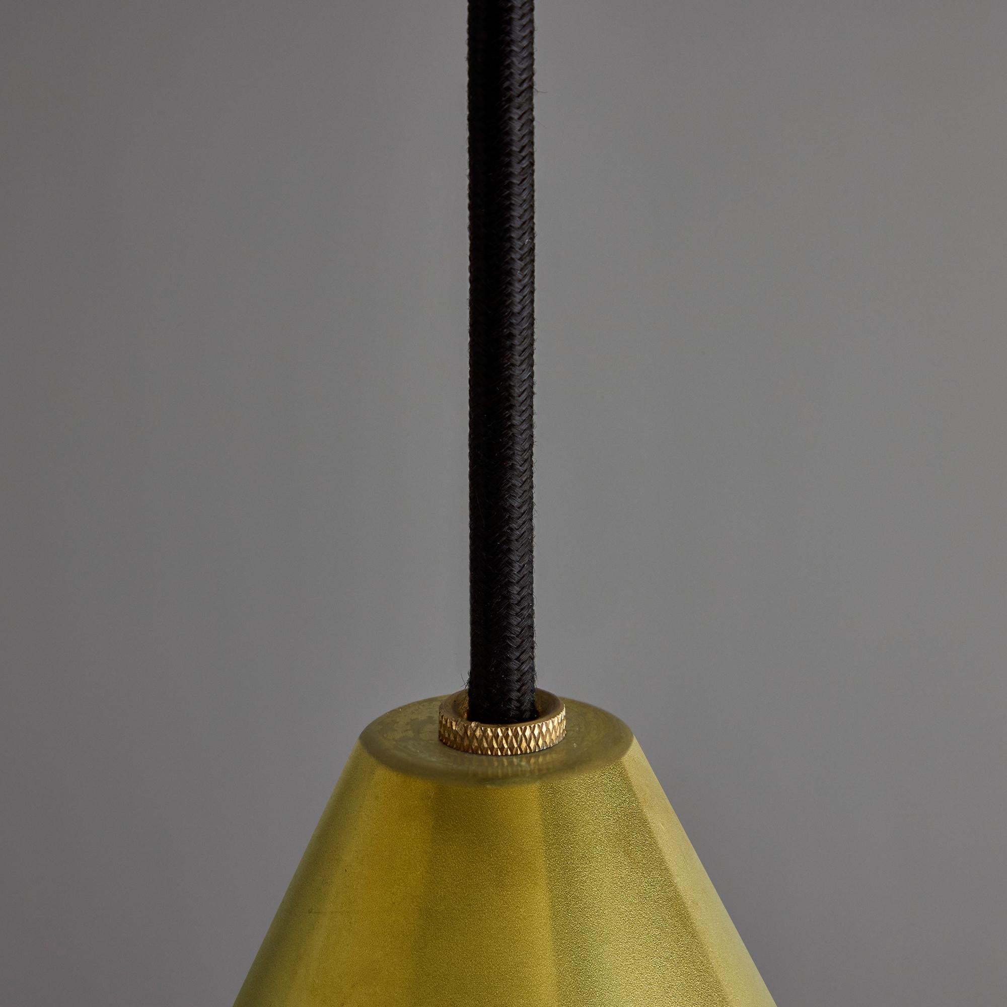 Hans-Agne Jakobsson Raw Brass 'Tratten' Pendant For Sale 1