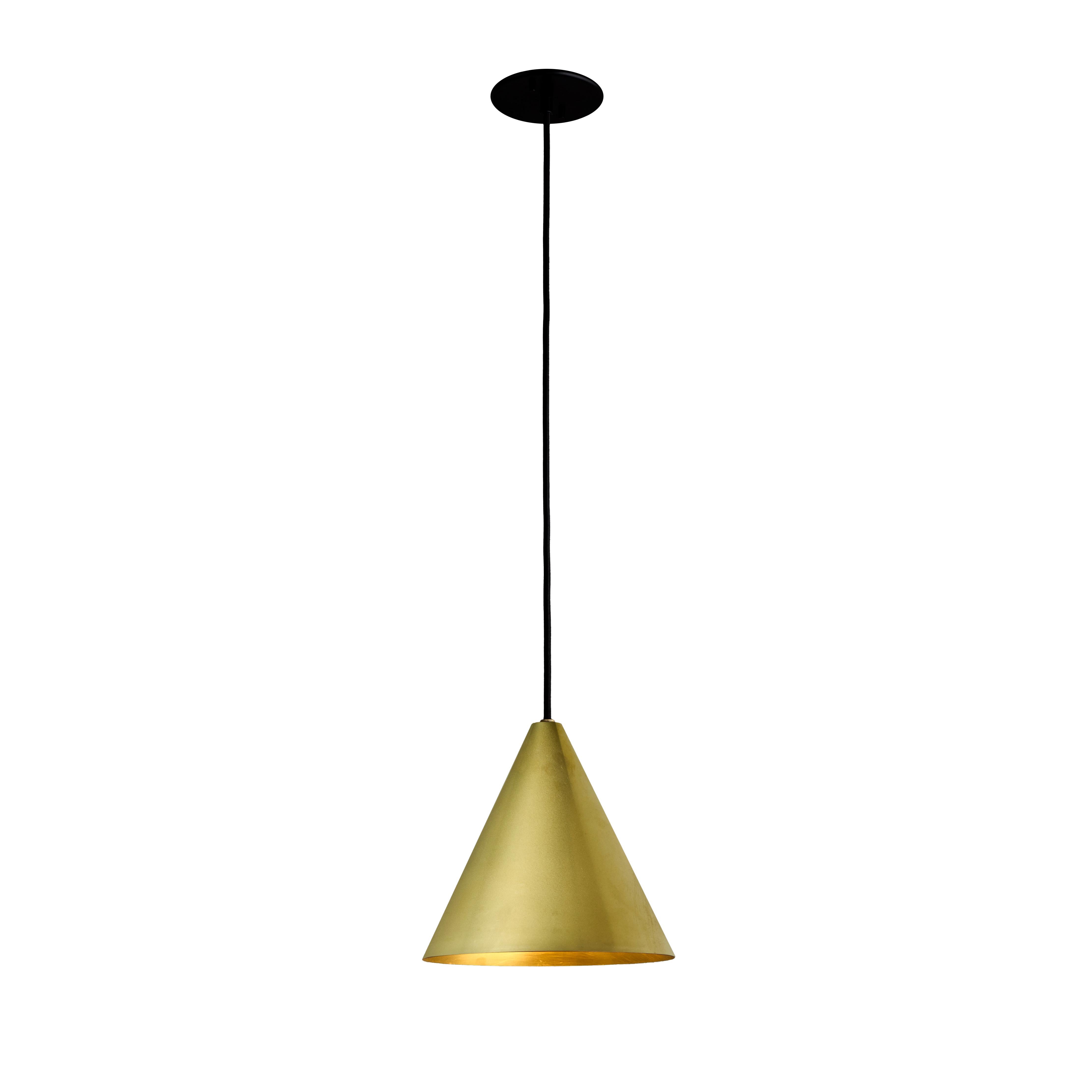 Hans-Agne Jakobsson Raw Brass 'Tratten' Pendant For Sale 3