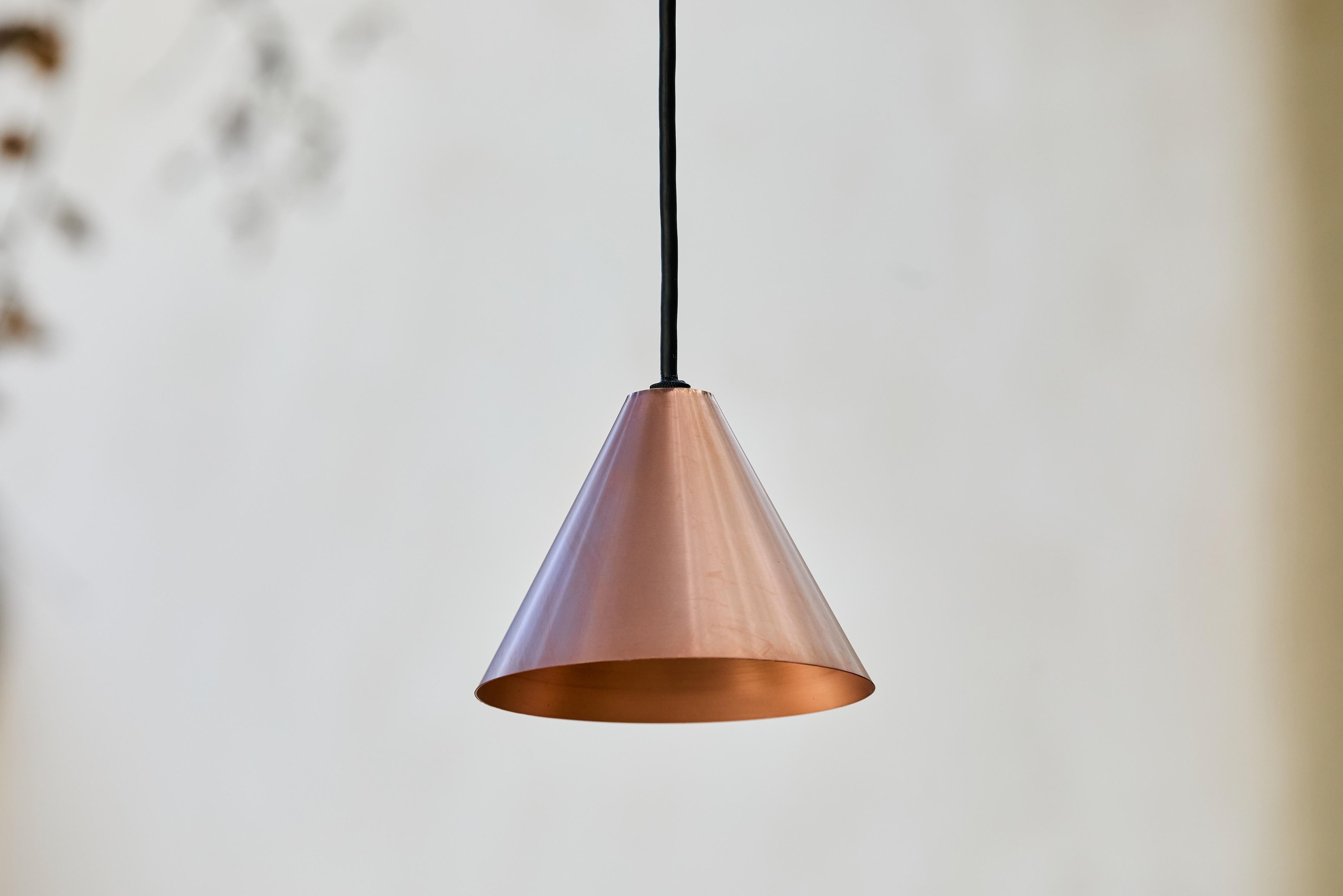 Hans-Agne Jakobsson Raw Copper 'Mini-Tratten' Outdoor Pendant In New Condition For Sale In Glendale, CA
