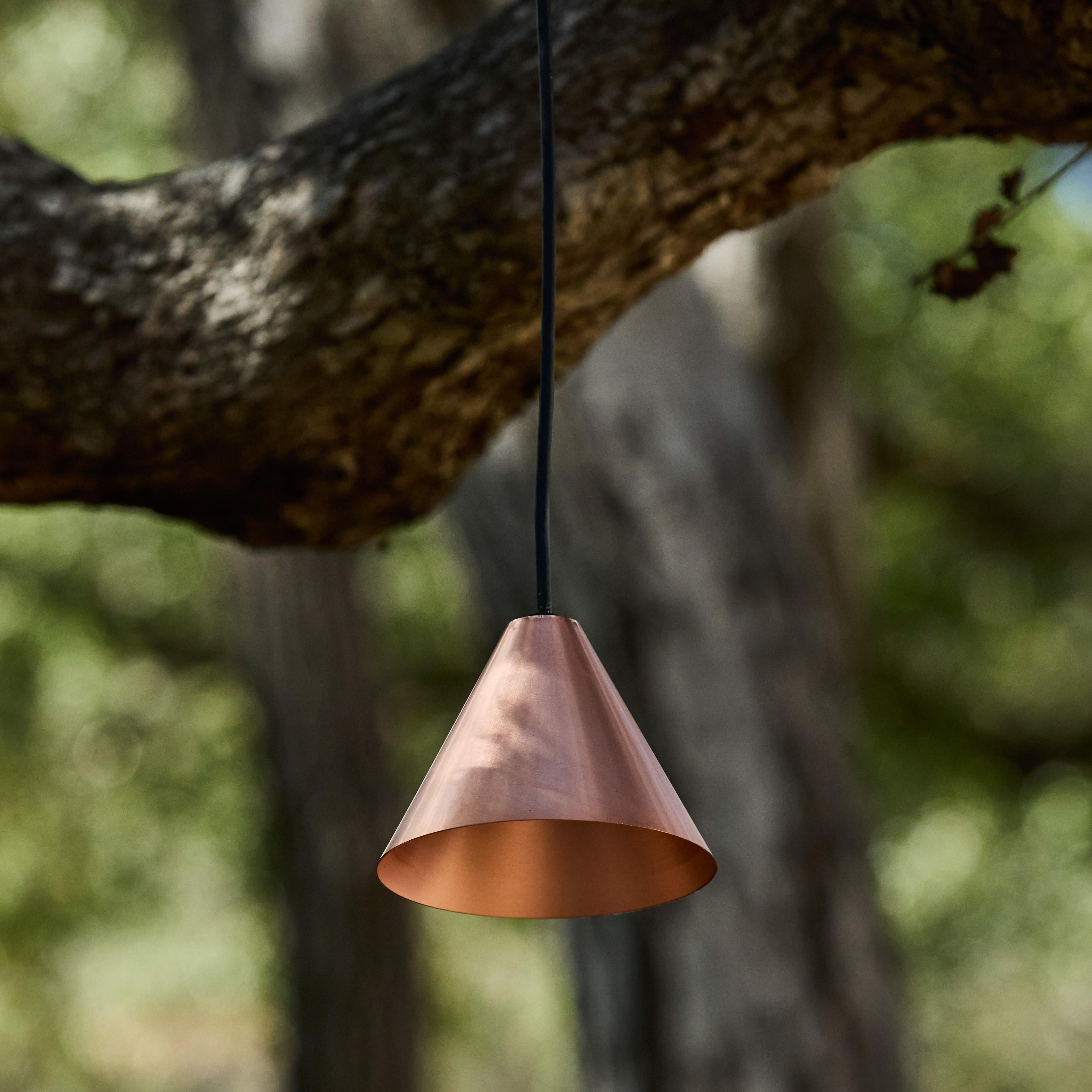 Hans-Agne Jakobsson Raw Copper 'Mini-Tratten' Outdoor Pendant For Sale 1
