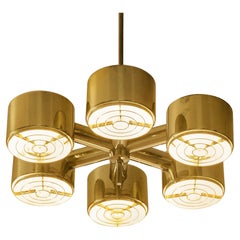 Lustre rond en laiton Hans-Agne Jakobsson
