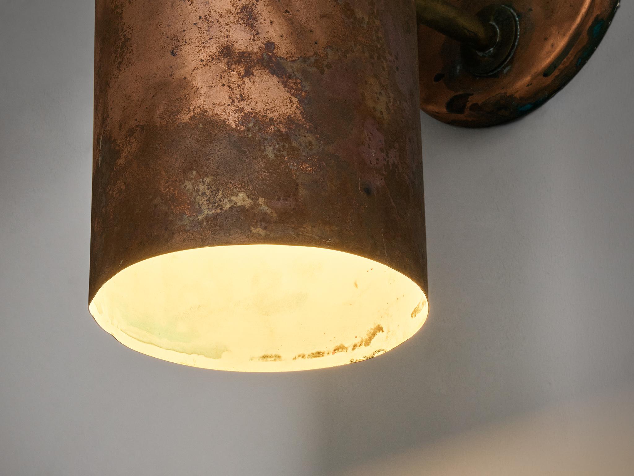 Hans-Agne Jakobsson ‘Rulle’ Wall Lights in Patinated Copper 4