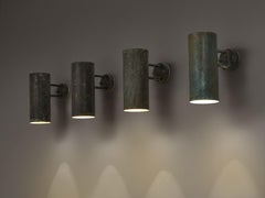 Hans-Agne Jakobsson ‘Rulle’ Wall Lights in Patinated Copper