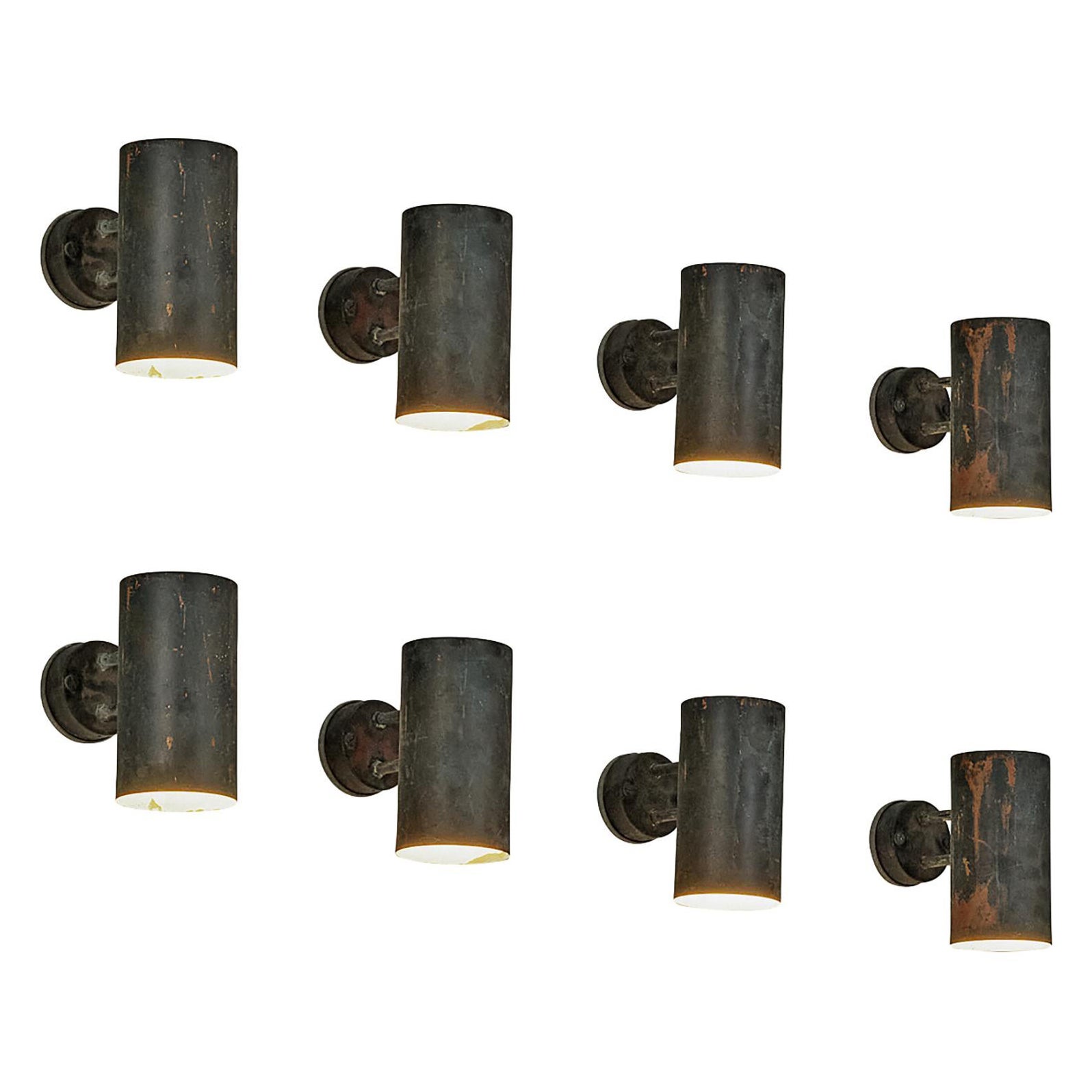 Hans-Agne Jakobsson ‘Rulle’ Wall Lights in Patinated Copper