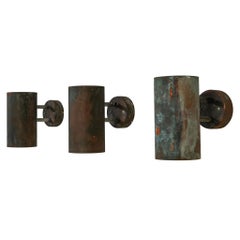 Hans-Agne Jakobsson ‘Rulle’ Wall Lights in Patinated Copper