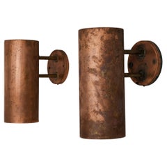 Hans-Agne Jakobsson ‘Rulle’ Wall Lights in Patinated Copper