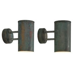 Hans-Agne Jakobsson ‘Rulle’ Wall Lights in Patinated Copper